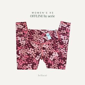OFFLINE | by Aerie Real Me Xtra Legging Coral Pink XS Short 23"